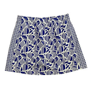 J. McLaughlin Palm Spring Skort Skirt Elastic Waist Pull-On Catalina Cloth Sz M